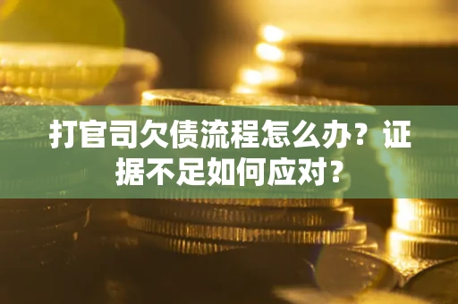 北京打官司欠债流程怎么办？证据不足如何应对？
