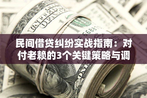 北京民间借贷纠纷实战指南：对付老赖的3个关键策略与调解盲区解析