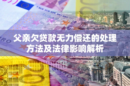 北京父亲欠贷款无力偿还的处理方法及法律影响解析