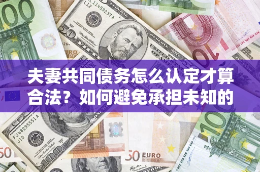 北京夫妻共同债务怎么认定才算合法？如何避免承担未知的债务风险？